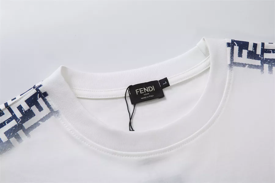 fendi t-shirt manches courtes pour unisexe s_12771a53